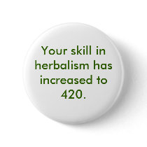 420 Herbalism Button