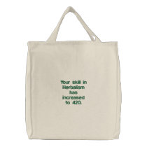 420 Herbalism Tote Embroidered Bag