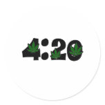 420 ROUND STICKER