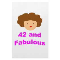 42 and Fabulous! Stationery Paper