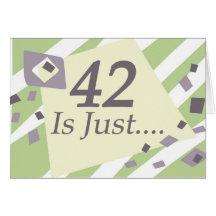 42nd birthday card