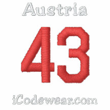 43 Austria Embroidered Hoodies