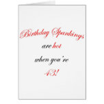 43 Birthday Spanking Cards