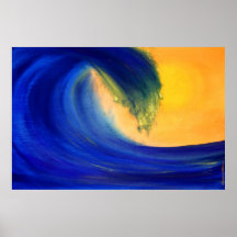 43.Blue Wave Print