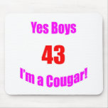 43 Cougar Birthday Mouse Pad
