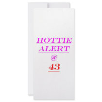 43 Hottie Alert Full Color Rack Card