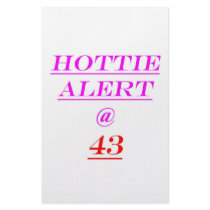 43 Hottie Alert Stationery Design
