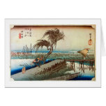 44. 四日市宿, 広重 Yokkaichi-juku, Hiroshige, Ukiyo-e Greeting Cards