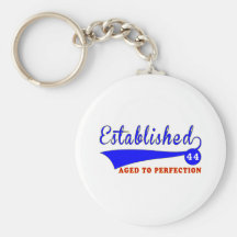 44 Birthday Aged To Perfection Keychain