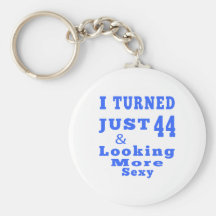 44 birthday designs keychain
