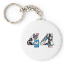 44: Obama Inauguration Newspaper Collage Key Chain