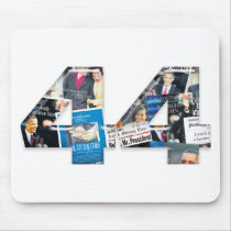 44: Obama Inauguration Newspaper Collage Mouse Pads