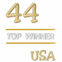 44 - Top Winner - USA - Embroidered...