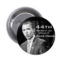 44th President of  usa, Barack Obama Button