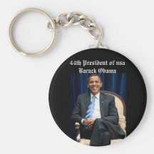 44th President of  usa, Barack Obama Keychain