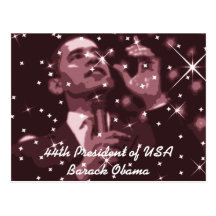 44th President of USA Barack Obama Post Cards