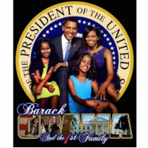44th Presidential Family Sculpture w/stand Photo Sculpture