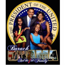 44th Presidential Family Sculpture w/stand Photo Sculpture