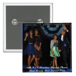 44th USA Presidential Family Square Button