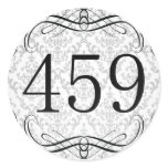 459 Area Code Round Sticker