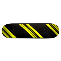 45 Degree Yellow Minimalist art Custom Skateboard