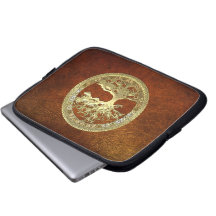 [45] Golden Celtic Tree of Life Computer Sleeves