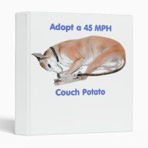 45 mph Couch Potato 3 Ring Binders