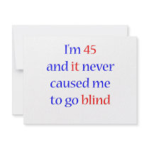 45 Never gone blind