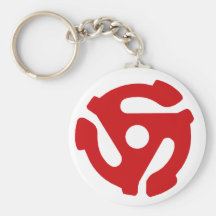 45 RECORD ADAPTOR keychain