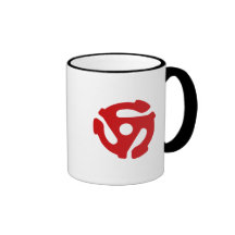 45 RECORD ADAPTOR mug