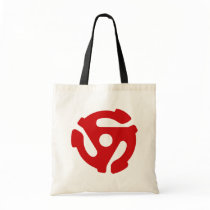 45 RECORD ADAPTOR tote bag