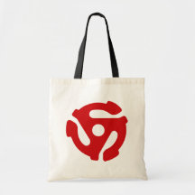 45 RECORD ADAPTOR tote bag