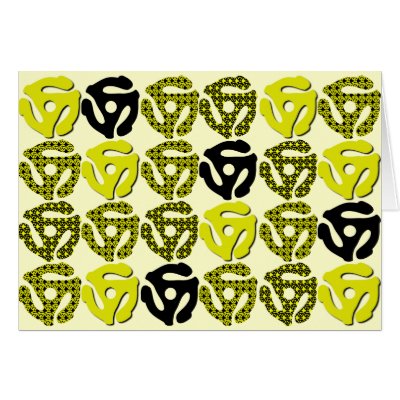 45 Record Insert Blank Card by pixibition