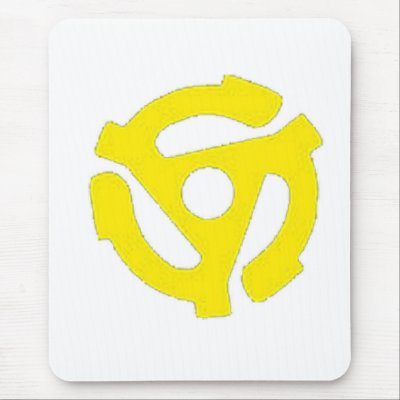 45 Record Spindle Mouse Pad by Cervanna