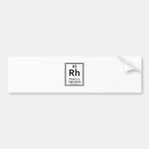 45 Rhodium Bumper Stickers