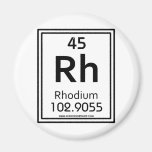 45 Rhodium Fridge Magnet