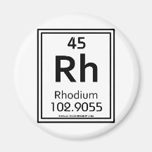 45 Rhodium Fridge Magnet