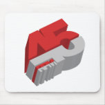 45 RPM 3D - DJ Disc Jockey DJing Mouse Pad