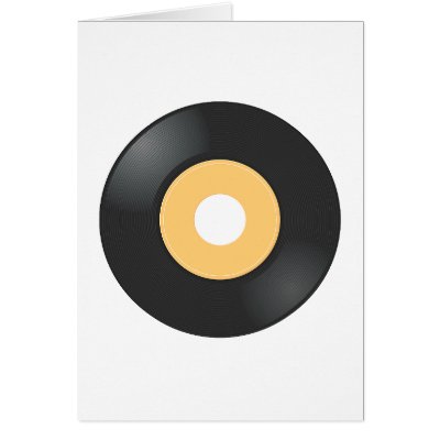 45 rpm Record Greeting Card by shopstew