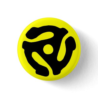 45 RPM Record Insert Button by jduncan29