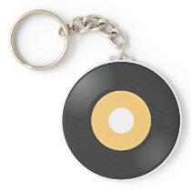 45 rpm Record Keychain