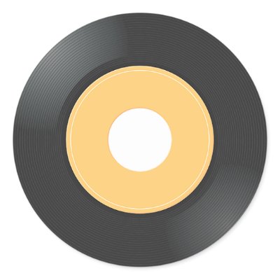 45 rpm Record Sticker by shopstew