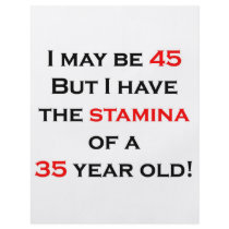 45 stamina