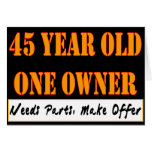 45 Year Old, One Owner - Needs Parts, Make Offer Card