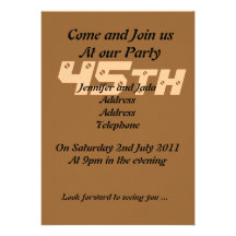 45th Birthday Party Invitation