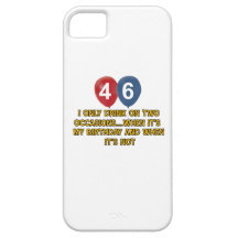 46 year old birthday designs iPhone 5 cover
