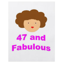 47 and Fabulous! Personalized Flyer