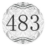 483 Area Code Round Stickers