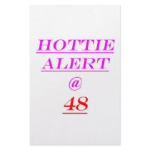 48 Hottie Alert Custom Stationery