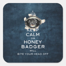[48] Keep Calm or Honey Badger… Stickers